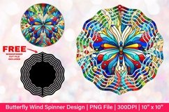 Butterfly Wind Spinner Sublimation Design Product Image 1
