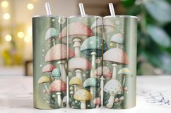 Mushrooms Tumbler Wrap Sublimation, 20oz Tumbler Wrap Product Image 1