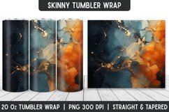 Seamless Marble Tumbler Sublimation Wrap | | Sublimation Product Image 1