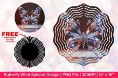 Butterfly Wind Spinner Sublimation Design Product Image 1