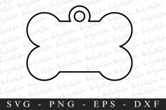 Blank Dog Bone | SVG Cut files | Cricut Product Image 1