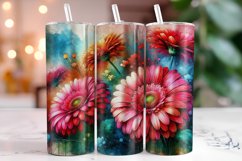 Flowers 20oz Tumbler Wrap Sublimation Product Image 1