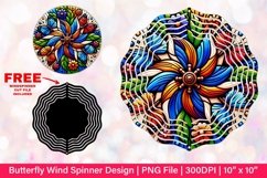 Butterfly Wind Spinner Sublimation Design Product Image 1