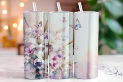 Tulip Florals 20oz Tumbler Wrap Sublimation Product Image 1