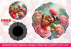 Butterfly Wind Spinner Sublimation Design Product Image 1