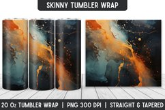 Seamless Marble Tumbler Sublimation Wrap | | Sublimation Product Image 1