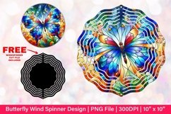 Butterfly Wind Spinner Sublimation Design Product Image 1