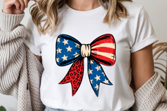 America Bow Svg Design | 4th of july svg | Shirt Svg Product Image 1