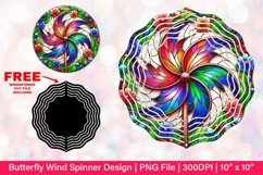 Butterfly Wind Spinner Sublimation Design Product Image 1