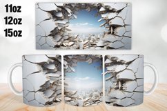 3D Mug Wrap Design | Sublimation PNG | 11oz 12oz &amp; 15oz Product Image 1