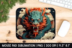 Cute Cat Mouse Pad Sublimation Design | Mouse Pad Design Product Image 1