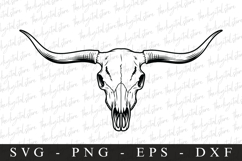 Cow skull | SVG Cut files | Cricut Product Image 1