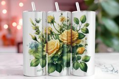 Florals 20oz Tumbler Wrap Sublimation Product Image 1