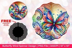 Butterfly Wind Spinner Sublimation Design Product Image 1