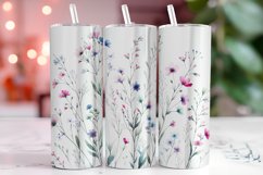 Florals 20oz Tumbler Wrap Sublimation Product Image 1
