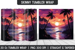 Sunset Tumbler Sublimation Wrap | Tumbler | Sublimation Product Image 1