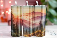 Forest Mountain 20oz Tumbler Wrap Sublimation Product Image 1