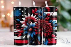 4th of July 20oz Tumbler Wrap Sublimation Product Image 1