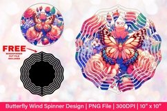 Butterfly Wind Spinner Sublimation Design Product Image 1
