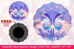 Butterfly Wind Spinner Sublimation Design Product Image 1