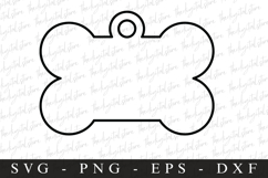 Blank Dog Bone | SVG Cut files | Cricut Product Image 1