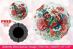 Butterfly Wind Spinner Sublimation Design Product Image 1