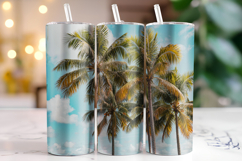 Palm Trees Tumbler Wrap | Sublimation | Tumblers Product Image 1
