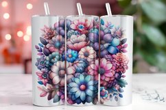 Florals 20oz Tumbler Wrap Sublimation Product Image 1