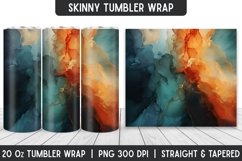 Watercolor Tumbler Sublimation Wrap | Tumbler | Sublimation Product Image 1