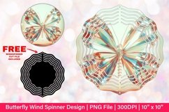 Butterfly Wind Spinner Sublimation Design Product Image 1