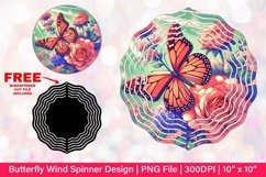 Butterfly Wind Spinner Sublimation Design Product Image 1