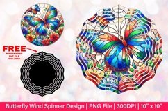 Butterfly Wind Spinner Sublimation Design Product Image 1