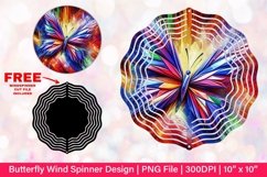 Butterfly Wind Spinner Sublimation Design Product Image 1