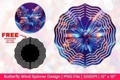 Butterfly Wind Spinner Sublimation Design Product Image 1