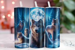 Wolves 20oz Tumbler Wrap Sublimation Product Image 1