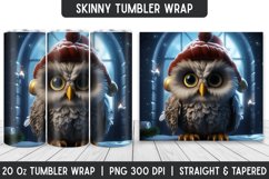 Cute Owl Tumbler Sublimation Wrap | Tumbler | Sublimation Product Image 1