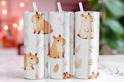 Capybara 20oz Tumbler Wrap Sublimation Product Image 1