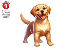 Funny Labrador Retriever Dog Clipart Sublimation PNG Design Product Image 1