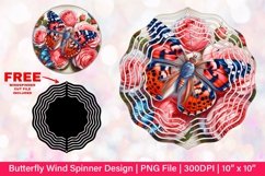 Butterfly Wind Spinner Sublimation Design Product Image 1