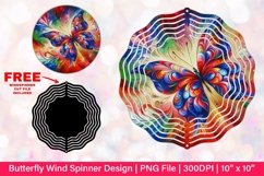 Butterfly Wind Spinner Sublimation Design Product Image 1