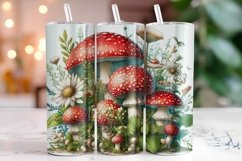 Mushrooms 20oz Tumbler Wrap Sublimation Product Image 1