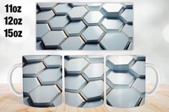 3D Pattern Mug Wrap Design | Sublimation PNG Product Image 1