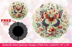 Butterfly Wind Spinner Sublimation Design Product Image 1
