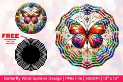 Butterfly Wind Spinner Sublimation Design Product Image 1