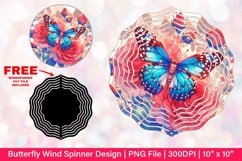 Butterfly Wind Spinner Sublimation Design Product Image 1