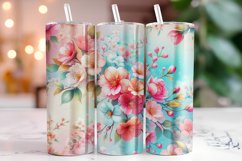 Flowers 20oz Tumbler Wrap Sublimation Product Image 1