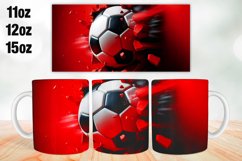 Soccer Mug Wrap Sublimation 11oz, 12oz, 15oz Product Image 1