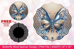 Butterfly Wind Spinner Sublimation Design Product Image 1