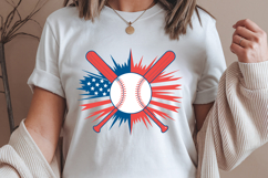 America baseball Svg Design | 4th of july svg | Shirt Svg Product Image 1