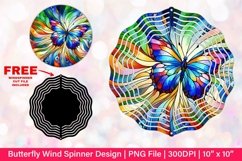 Butterfly Wind Spinner Sublimation Design Product Image 1
